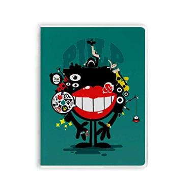 Imagem de Diário de capa macia para notebook de monstro do universo e alienígena