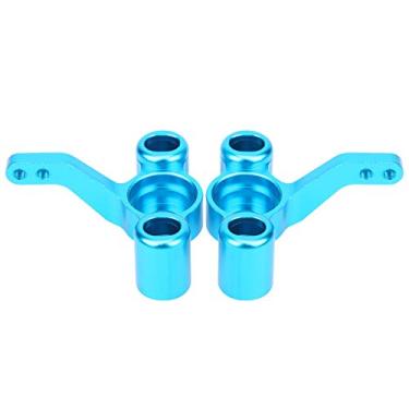 Imagem de wosume Front Steering Knuckle for HSP, RC Accessories Sturdy CNC Precise Machining RC Front Steering Knuckle, Aluminum Alloy for 1/10 RC 94122(Blue)