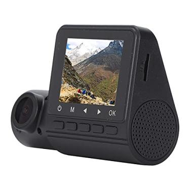 Imagem de Dash Cam, gravador de direção de 1080p durável e de lente dupla com visão noturna para visão traseira para carros