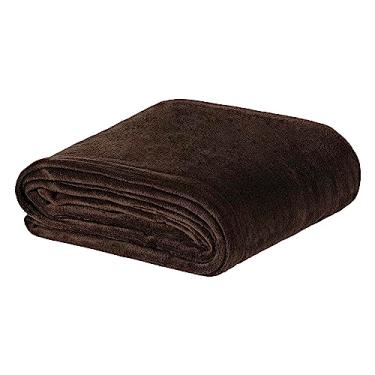 Imagem de Cobertor casal Queen para Frio intenso Dupla Face macio fofo COR:MARROM