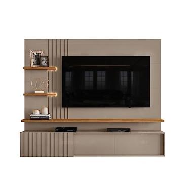 Imagem de Bancada Suspensa Atena Para Tv Até 55 Pol. Fendi/Naturale - Madetec