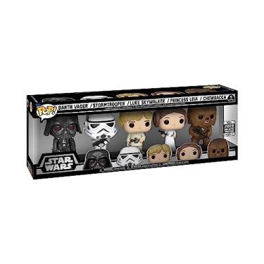 Imagem de Funko Pop! Vinyl: Star Wars - Darth Vader, Stormtrooper, Luke Skywalker, Princess Leia and Chewbacca - 5 Pack (Shared Galactic Convention, Amazon Exclusive) 2022