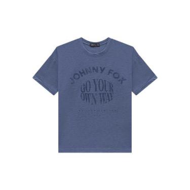 Imagem de Camiseta Azul Marinho Go Your Infantil Johnny Fox