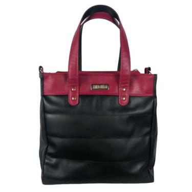 Imagem de Bolsa Shopper Bicolor Preto