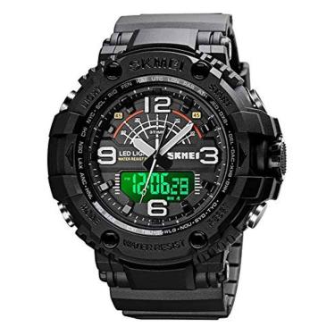 Imagem de Relógio digital SKMEI Double Time Countdown Alarm à prova d`água