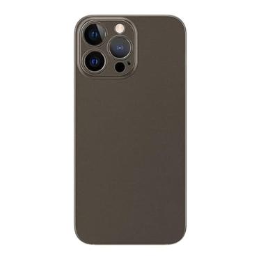 Imagem de LXURY Capa ultrafina para iPhone 15 Pro Max/15 Pro/15 Plus/15, capa protetora de polipropileno fosco à prova de choque com suporte de carregamento sem fio, cinza 2,15 Pro