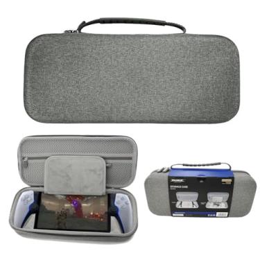Imagem de PortaI Maleta de transporte, bolsa de armazenamento portátil EVA para console de portal PS5, bolsa de armazenamento protetora anti-queda à prova de choque para acessórios de jogo remoto de portal PS5/
