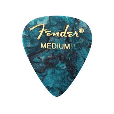 Imagem de Premium Celluloid 351 Shape Picks, Medium, Ocean Turquoise, 12-Pack