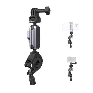 Imagem de PGYTECH CapLock Suporte para guidão de motocicleta, rotação de esfera dupla de 360°, adaptador de rosca de 1/10.2 cm-20, para DJI OSMO Action 5 Pro/4/3/Pocket 3, Gopro Hero 13/12/11, Insta360 Ace Pro