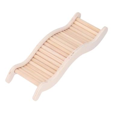 Imagem de de Madeira para Hamster, Brinquedo de Escalada de Hamster, Faia Segura e Bétula para Casa (Grande 5x4,5cm/1,96x1,77 pol.)