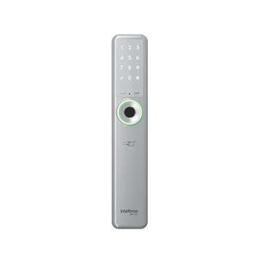 Imagem de Fechadura Inteligente de Embutir Sem Maçaneta MFR 7001 Prata Intelbras