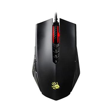 Imagem de Mouse óptico para jogos Bloody A70x com switch e rolagem Light Strike (LK) e macros avançados totalmente programáveis (preto fosco)