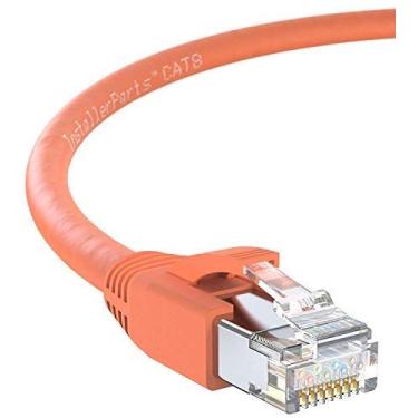 Imagem de InstallerParts Cabo Ethernet CAT8 3,5 m - Laranja - Série Profissional - Rede 40Gigabit/seg/Cabo de Internet de Alta Velocidade para Roteador, Modem, Jogos/2000 MHZ, 24AWG