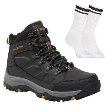 Imagem de Kit Bota Impermeável Skechers Relmet Daggett Masc-Masculino