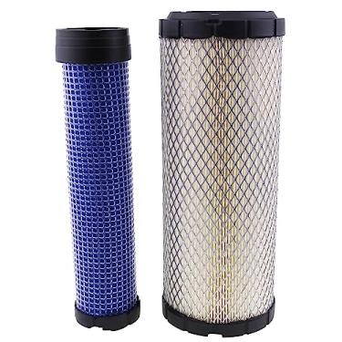 Imagem de JZGRDN Filtro de ar interno e externo 11013-7044 11013-7045 compatível com motores Kawasaki FXT00V FD731V FX651V FX691V FX730V FX751V FX801V FX850V FX921V P821575 e P82285858