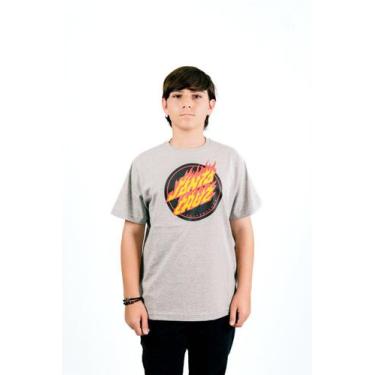Imagem de Camiseta Flaming Dot Front Santa Cruz Juvenil Masculina
