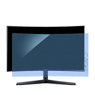 Imagem de Filtro protetor de tela antirreflexo para monitor de 31,5 polegadas/32 polegadas, película antiluz azul para monitor reto/curvo, alivia a tensão ocular, sem bolhas (81 cm (C x L 70 x 40 cm))