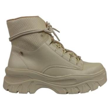 Imagem de Bota Feminina Cano Baixo Solado Alto Amarração Ramarim 86131-Feminino