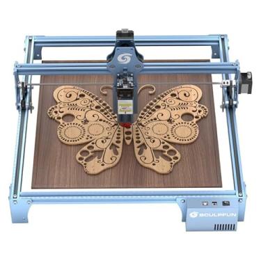 Imagem de SCULPFUN S9 Máquina de Gravação a Laser 90W, Corte a Laser CNC, Gravação de Alta Precisão, Corte de Madeira de 15 mm, 410x420mm Área de Gravação