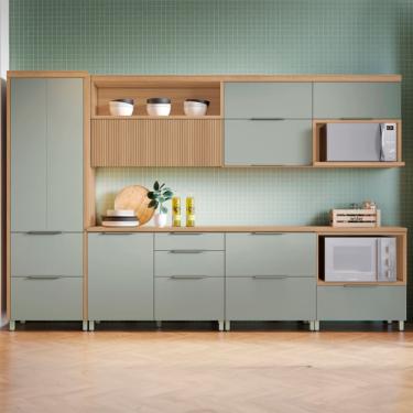 Imagem de Cozinha Completa Nesher Marquesa com 8 Portas e 7 Gavetas - 350cm de largura