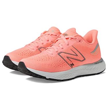Imagem de New Balance Fresh Foam X 880 V12 Tênis de corrida infantil, Toranja/prata metálica, 21