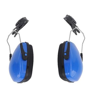 Imagem de Protetor de Ouvido para Capacete, Protetor Auricular Com Redução de Ruído, SNR 31dB NRR 27db, Ajustável, Compatível Com Capacetes de Segurança, para Construção, Fabricação, (Azul)