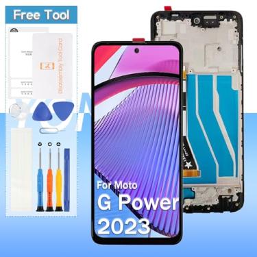 Imagem de Substituição de tela para Motorola Moto G Power 5G 2023 XT2311 16.5 cm Display Touch Digitalizador Assembléia com ferramentas (preto com moldura)