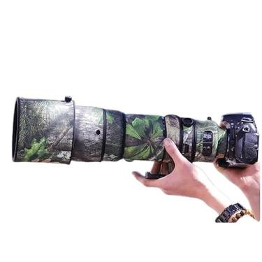 Imagem de CHASING BIRDS Capa protetora de lente impermeável camuflada para Nikon AF-S 200-400 mm F4 G II ED VR Capa protetora de lente à prova de chuva (camuflagem de folha verde, com TC de 1,4 X (TC-14E III))