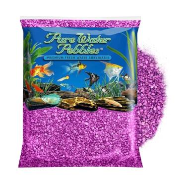 Imagem de Pure Water Pebbles Cascalho de aquário, 900 g, Paixão Roxo