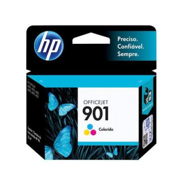 Imagem de Cartucho de Tinta HP Colorido 901 Officejet - Original, Colorido