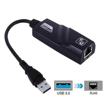 Imagem de Adaptador usb 3.0 rede rj45 gigabit 10/100/1000 - MBTech