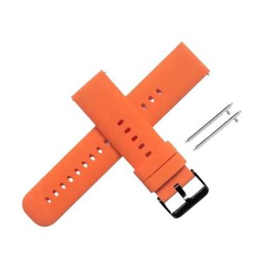 Imagem de Pulseira 20mm Silicone Gold para Relógio Smartwatch c/ Pinos - Poolsy,
