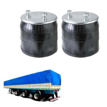 Imagem de Kit Bolsa De Ar Suspensao Eixo Randon Completa - Suspentech