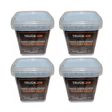 Imagem de 4 Massa Pasta Polimento Alumínio Inox Tanque Roda Bau Caminhão - TOP-A