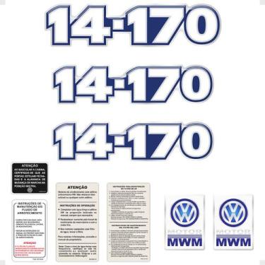 Imagem de Kit Adesivos Caminhão VW 14-170 Emblemas Resinados Generico - SPORTINO
