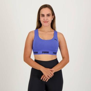 Imagem de Top Puma Sem Costura Azul, P