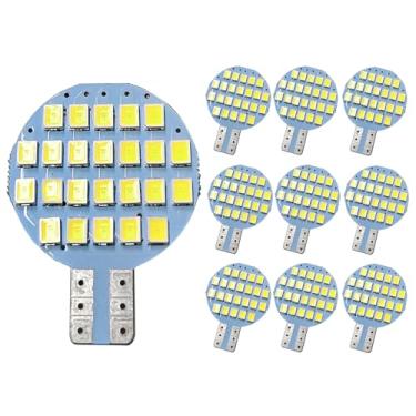 Imagem de GRV Lâmpada LED 10x T10 DC12V 2 Watt 921 194 192 C921 24-2835 SMD Lâmpadas de substituição de lâmpada super brilhante, lâmpada de trailer para trailer, luzes interiores de teto marítimo, barco, branco