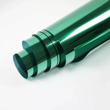 Imagem de Película Verde Espelhada Insulfilm Vidro 1,5x10m Automotiva - Nox Impo