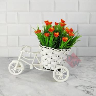 Imagem de Vaso Bicicleta Miniatura com Arranjo de Flores - Decoração - Melhores 