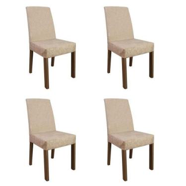 Imagem de Kit 4 Cadeiras de Jantar 4255 Rustic/Imperial Madesa, Rustic/Imperial