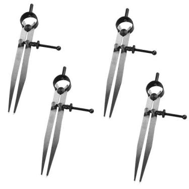 Imagem de Kit 4 Compasso Reto para Mecânico 6 Polegadas 150mm - Starfer