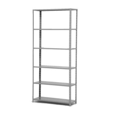 Imagem de Estante Leve de Aço 6 Prateleiras Cinza 198x91x30 cm - SA - SA MÓVEIS 