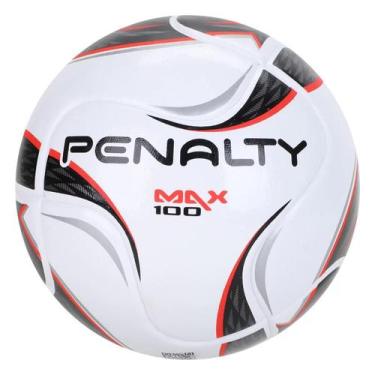 Imagem de Bola de Futebol Futsal Penalty Max 100 Term XXII - Branco e Preto