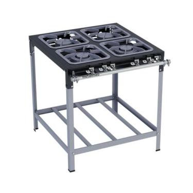 Imagem de Fogão Industrial 4 Bocas 30X30 S2000 Metalmaq, Gás de Botijão (GLP)