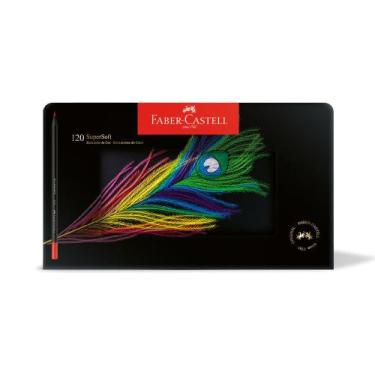 Imagem de Lápis De Cor 120 Cores Supersoft Com Estojo De Lata Faber Castell