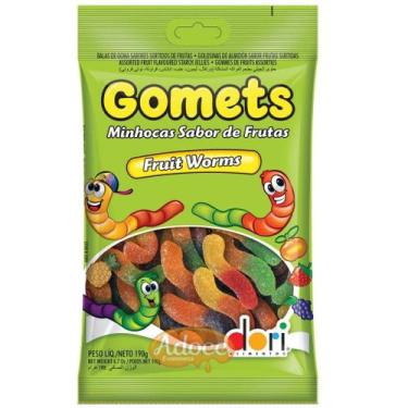 Imagem de Bala de goma gomets 150g dori, MINHOCA