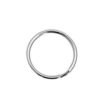 Imagem de 100 Argolas 23mm Sem Corrente Banho Niquel Montagem Chaveiro Reforçada