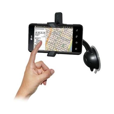 Imagem de Amzer Sistema de suporte e capa para carro AMZ93638 para LG Optimus 3D P920 e LG Thrill 4G - embalagem de varejo - preto