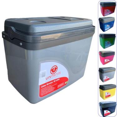 Imagem de Caixa térmica Cooler 30L Alça Tampa bandeja Floripa Unitermi Cerveja Á