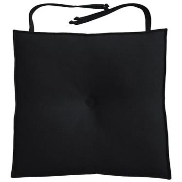 Imagem de Almofada Para Cadeira 40x40cm Moond - FASTLAR, *Preto
